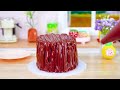Tasty Mini OREO Cake 🌈 Fantastic Miniature Rainbow OREO Chocolate Cake Decorating💙 Mini Cakes Recipe