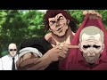 Guarda espalda intenta proteger a Bush del ataque de Yujiro Hanma | Baki | Clip Latino