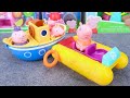 Peppa Pig Toys Unboxing Asmr | Peppa's Waterpack PlaySet, Peppa's Swimming Pool, Family Peppa's Boat