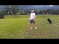 Pali Municipal Golf Course Oahu Hawaii Teeing off Par 5 5th Hole