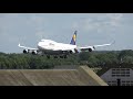 (4K) 3 Lufthansa Boeing 747's arriving at Twente airport for long term storage