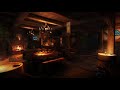 Medieval Tavern Ambience - Snowstorm, Heavy Wind and Fireplace Sounds