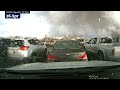 Dashcam footage captures tornado destroying Nebraska building