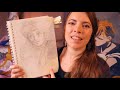 Whispering, Tapping & Tracing on my Old Sailor Moon Drawings & Sketches | ASMR Cozy Basics