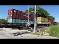 CN SD70M-2 duo leads intermodal across Chicago heights