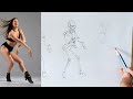 Dynamic Dance Pose Drawing-Step by Step guide for beginners