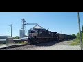 RARE NATHAN K3HL!! Union Pacific 7319 leads train through Bismarck Illinois with NS 4254 Rear DPU.