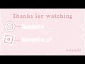 New channel outro! **CUTE** // iiangelix