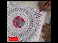 Mesmerizing Mandala Art: Hand-Drawn Floral Design | step by step full tutorial video