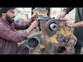 Rebuilding CAT Bulldozer Engine Completely || Repair and Restore CAT Engine Broken Crankshaft