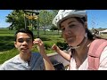 Suddenly the path is blocked?! What next? AMWF couple on an outdoor adventure by bike