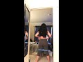 Booty squats with resistance band and some dancing at the end! 🔥🍑💃🏻😉