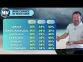 Active Weather Continues | Caribbean and Bahamas Forecast for Tue July 16th and Wed July 17th