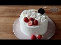 🍓Easy Genoise and Strawberry Whipped Cream Cake for Beginners | Korean Bakery Style