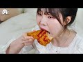 ASMR MUKBANG Convenience Store Food, Fire noodles, Tteokbokki, Kimbap, Fried chicken, Sandwich