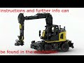 Lego Liebherr 918 compact from excavatorsweden, AWD/Tiltrotator/14 functions with instructions