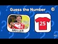 Guess the Footballer's Shirt Number Challenge!