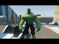 Spiderman 2 Racing Cars VS Red Hulk, Superhero, Avenger Ô Tô Cứu Hỏa Giải Cứu Siêu Nhân Người Nhện