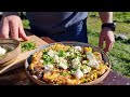 COOKING IN 200 YEARS OLD HOUSE: Traditional Romanian Breakfast