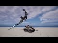 Tank Fighting Animation with The Hot Wind Blowing