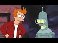 Bender challenges Fry to a Yu-Gi-Oh duel
