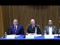 Watch live as Mayor Adams joins Commissioner Caban & NYPD Executives for the Second Quarter Crime Br