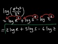 Logarithms Explained Rules & Properties, Condense, Expand, Graphing & Solving Equations Introduction