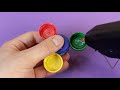 How To Make A Fidget Spinner Out Of Bottle Caps. WITHOUT BEARINGS.