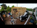Building a new Bike Shed, Timber Stud walls & Cut Roof - Part One - Time Lapse