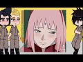 Companheiros de cela do Sasuke + Sasuke reagem a Sakura (🇧🇷🇪🇸🇺🇸)
