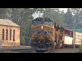 HD- Two Union Pacific Manifest Trains at Dunsmuir, CA with a Crew Change