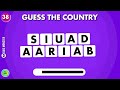 Guess the Country by its Scrambled Name 🌍🤔