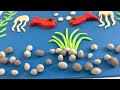 make your own cute little aquarium |Play Dough|خمیر بازی|