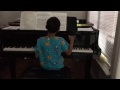 Ethan playing piano 7/2017