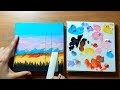Easy Sunset Painting / Acrylic Painting for Beginners #acrylicpainting #sunsetpainting