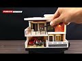 DIY Miniature modern house. Scale 1/64 | For Hotwheels
