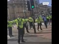 Anti-lockdown protesters break through police line at #Bradford rally #UK #protest