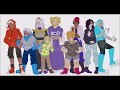 UNDERSWAP! CHARACTERS AS HUMANS; SPEEDPAINT