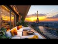 Paris Cafe Jazz ☕ Outdoor Coffee Shop Ambience with Relaxing Bossa Nova for Work, Study & Relaxation