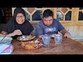 Unboxing bungkusan dari Tina xl lanjut masak jantung pisang