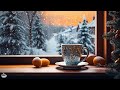 Relaxing Gentle Winter Jazz ☕ Elegant Soft Coffee Jazz Music & Happy Bossa Nova Piano for Uplifting