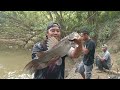 Sungai baru saja surut !! Sekali mancing baung babon langsung panen