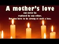 Short Condolence Message on Death of Mother | Loss of Mother Sympathy Card