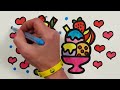 Rainbow Clouds Drawing, Painting & Coloring for Kids, Toddlers | Come & Draw With Me
