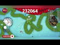 omg ! I suddenly spawn freezers snakes middle 🐍 best epic snake io gameplay 109