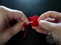 Cómo tejer mini corazones al ganchillo (crochet hearts) -tejido para zurdos-