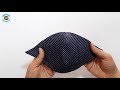 Fabric Face Mask Sewing Tutorial | How to Make a Face Mask | Easy Pattern หน้ากากผ้าทำเอง  แบบง่าย