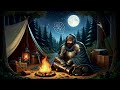 Cozy Medieval Campfire Tales | Soothing British ASMR | Fantasy Bedtime Stories