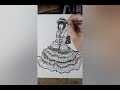 Traditional Drawing: Anime Lolita Girl Japanese Fashion Illustration Characters Sketching Speedpaint