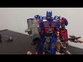 Optimus prime versus Megatron transformer stop motion